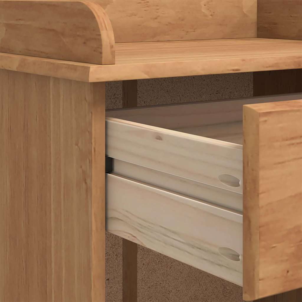 Cabinet à vin ASKIM Marron 57 x 37 x 114 cm Bois massif en pin - XIOS