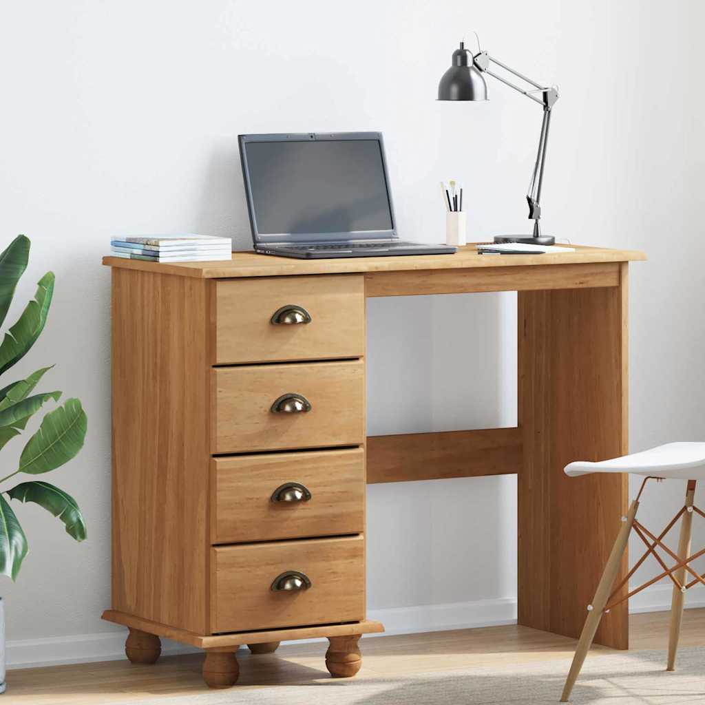 Bureau d'écriture avec tiroir ASKIM Marron 95 x 40 x 75 cm - XIOS