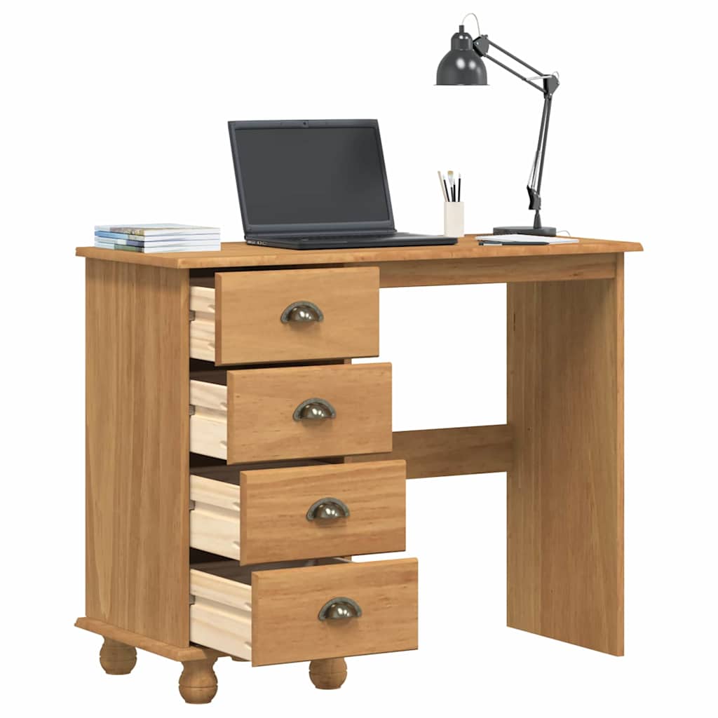 Bureau d'écriture avec tiroir ASKIM Marron 95 x 40 x 75 cm - XIOS