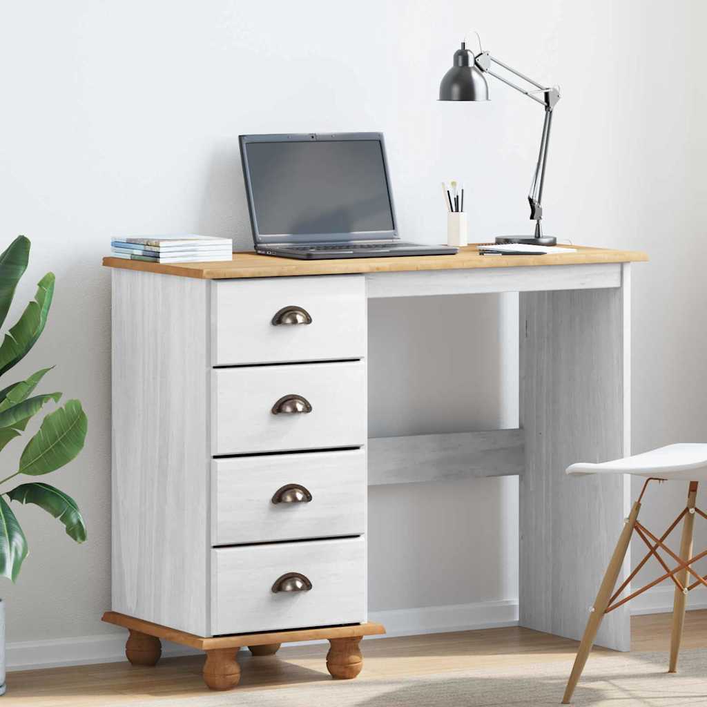 Bureau d'écriture avec tiroir ASKIM Blanc 95 x 40 x 75 cm - XIOS