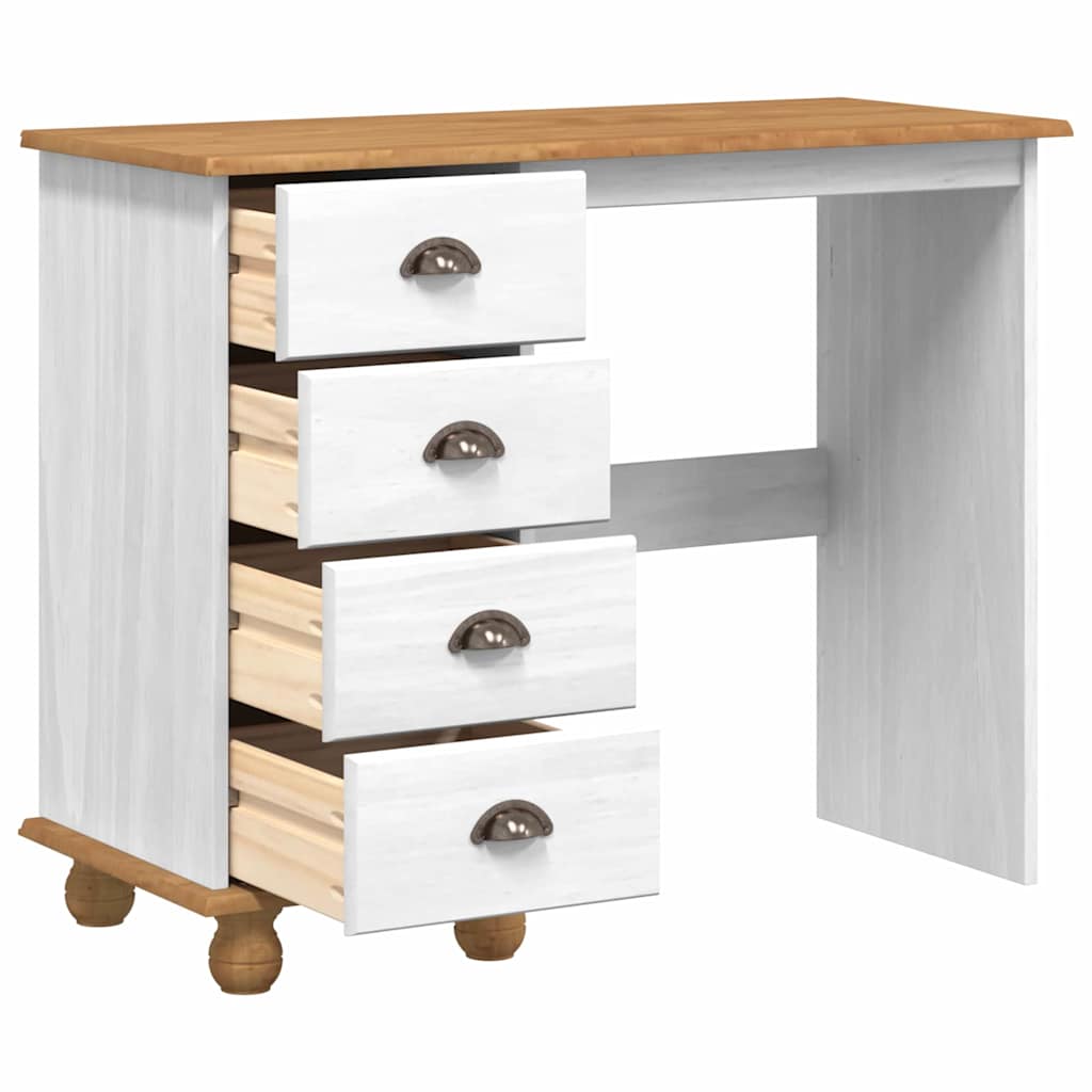 Bureau d'écriture avec tiroir ASKIM Blanc 95 x 40 x 75 cm - XIOS