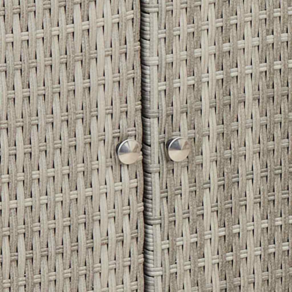 Armoire de rangement Gris clair 100 x 36 x 102 cm Rotin - XIOS