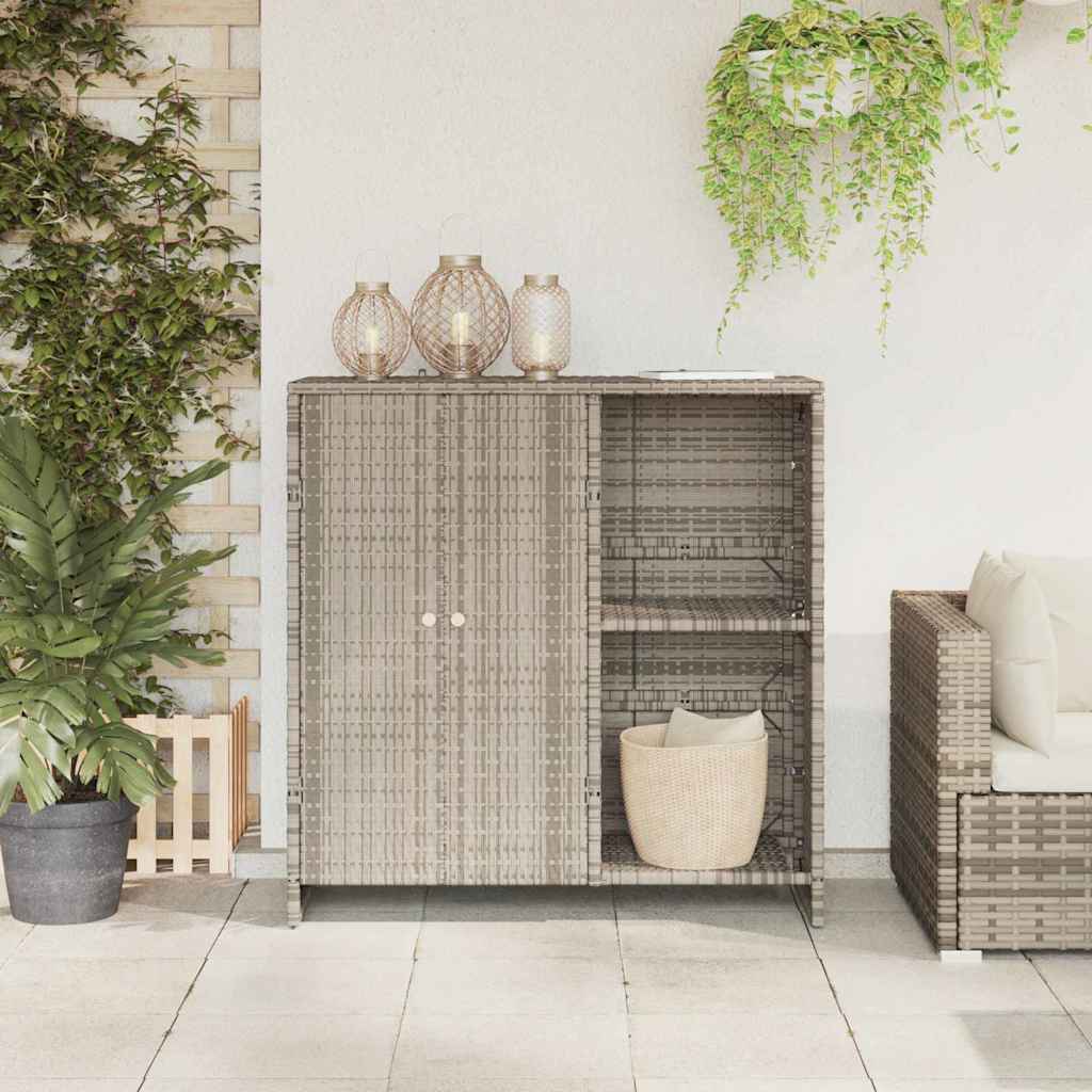 Armoire de rangement Gris clair 100 x 36 x 102 cm Rotin - XIOS
