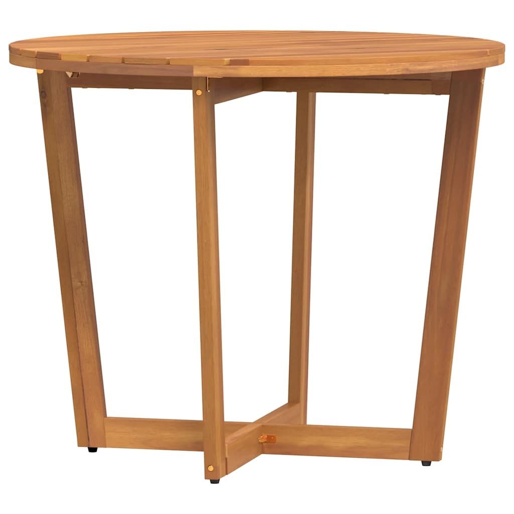 Ensemble de salle à manger de jardin 5 pcs en bois massif d'acacia