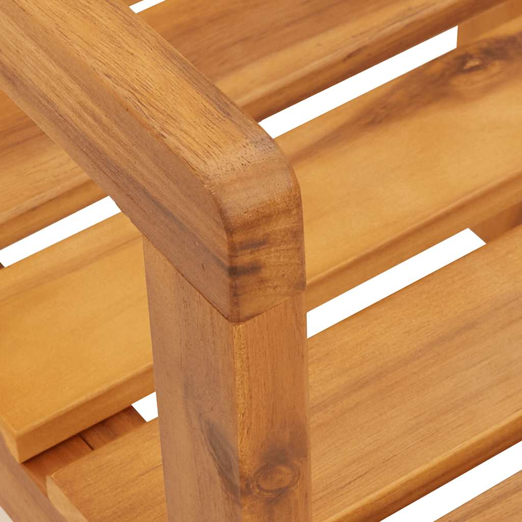 Ensemble de salle à manger de jardin 5 pcs en bois massif d'acacia