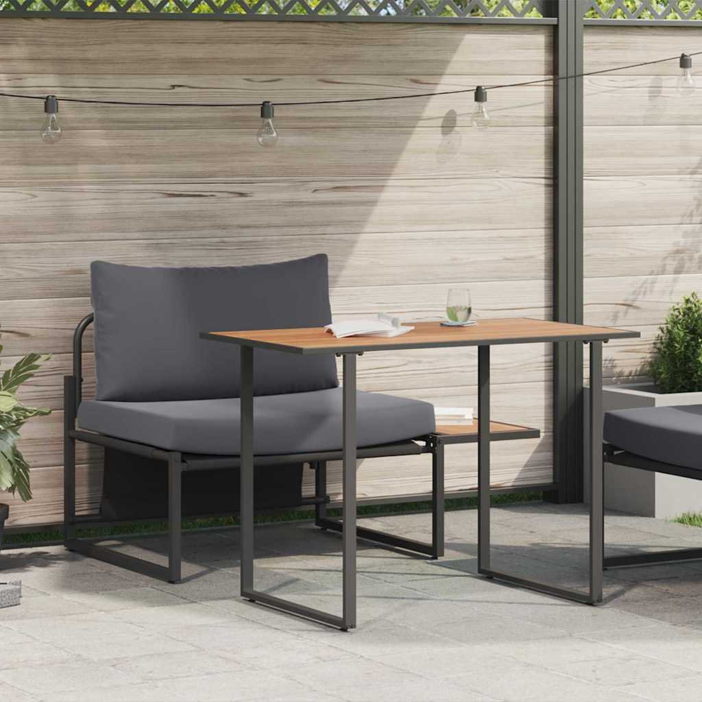 Mobilier de Patio en Acier 2 pcs Anthracite Acier - XIOS