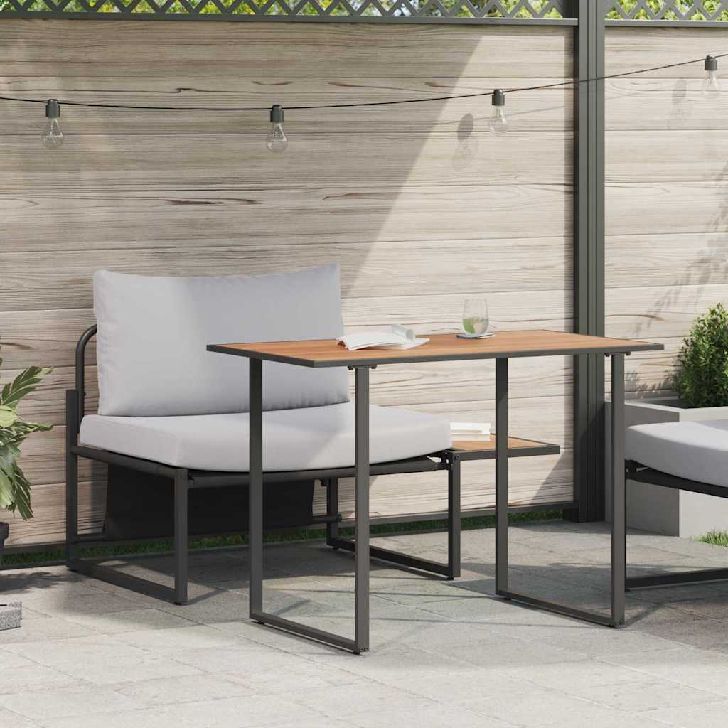 Mobilier de Patio en Acier 2 pcs Gris clair Acier - XIOS