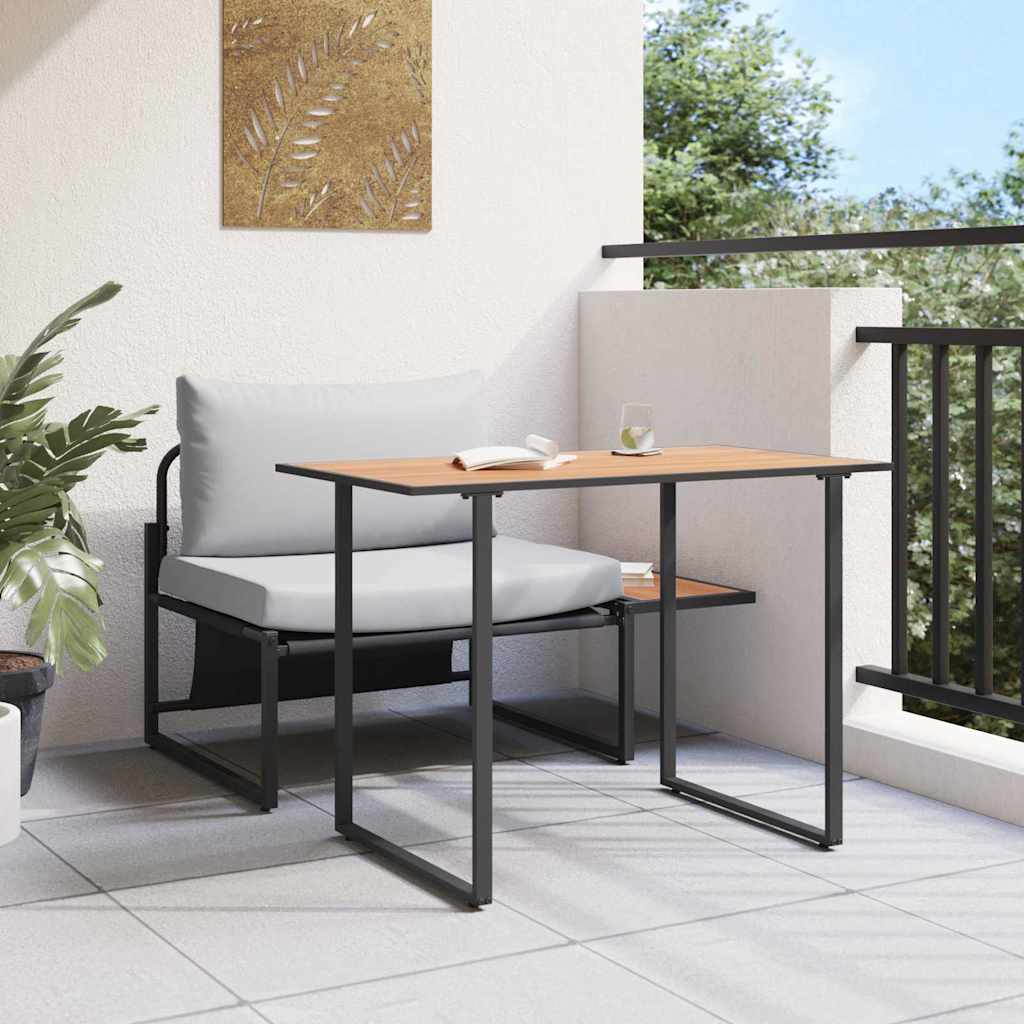 Mobilier de Patio en Acier 2 pcs Gris clair Acier - XIOS