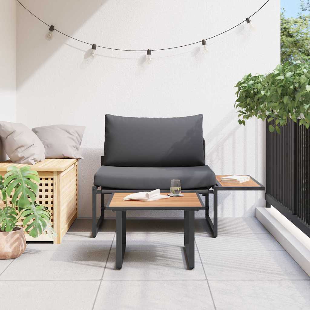 Ensemble de canapé de jardin 2 pcs Anthracite Acier - XIOS