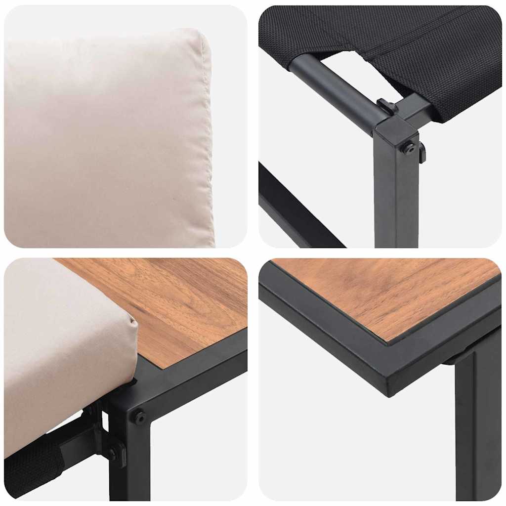 Ensemble de canapé de jardin 2 pcs Taupe Acier - XIOS