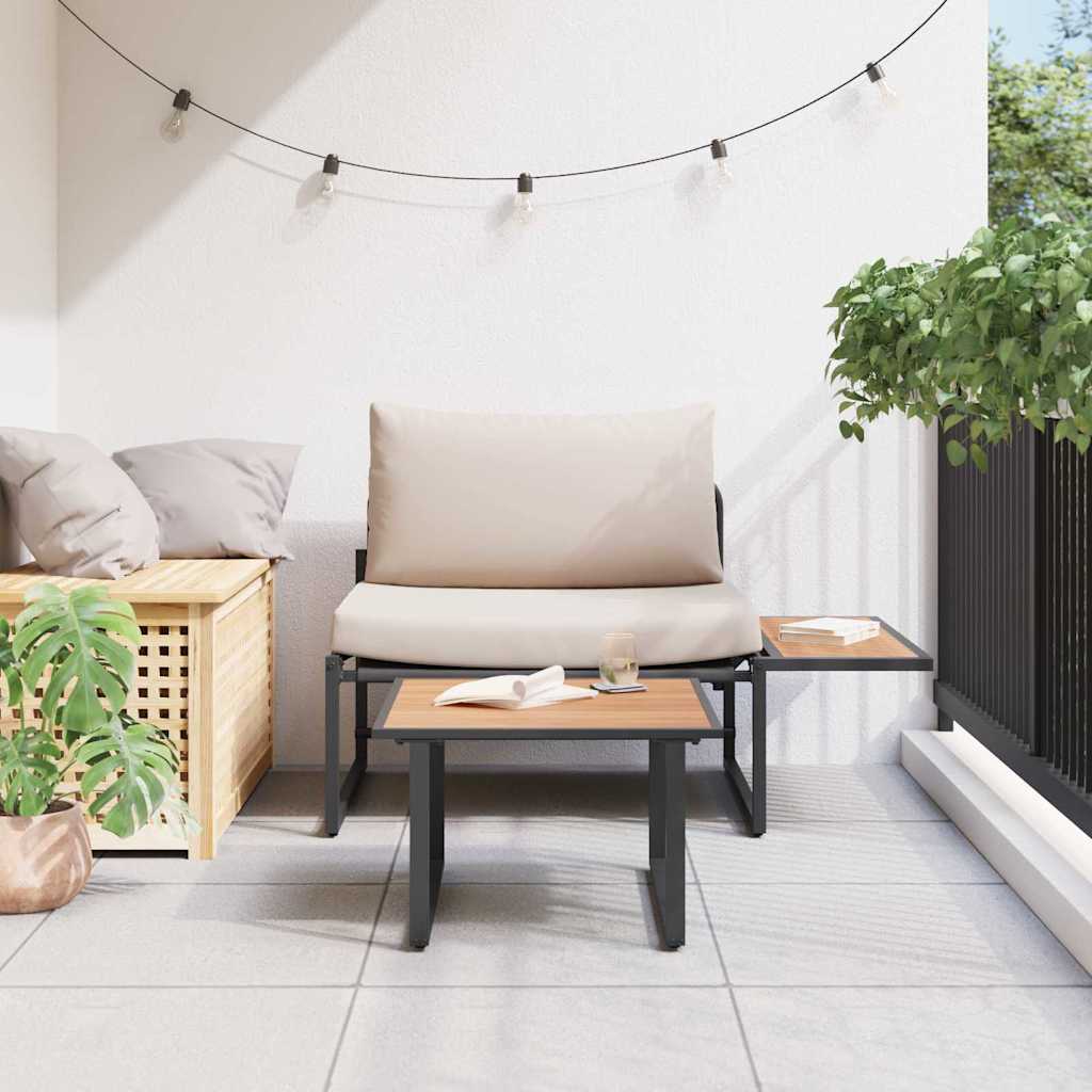 Ensemble de canapé de jardin 2 pcs Taupe Acier - XIOS
