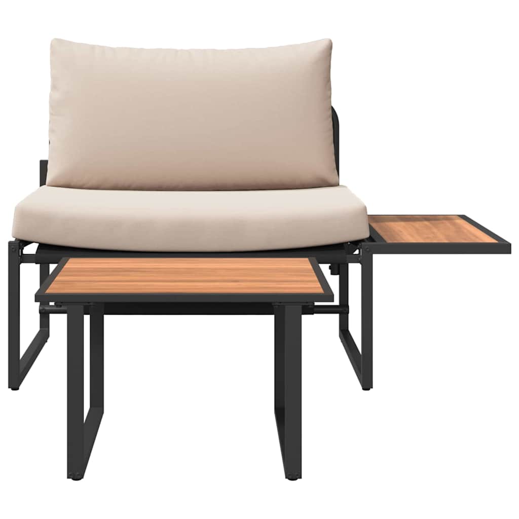 Ensemble de canapé de jardin 2 pcs Taupe Acier - XIOS