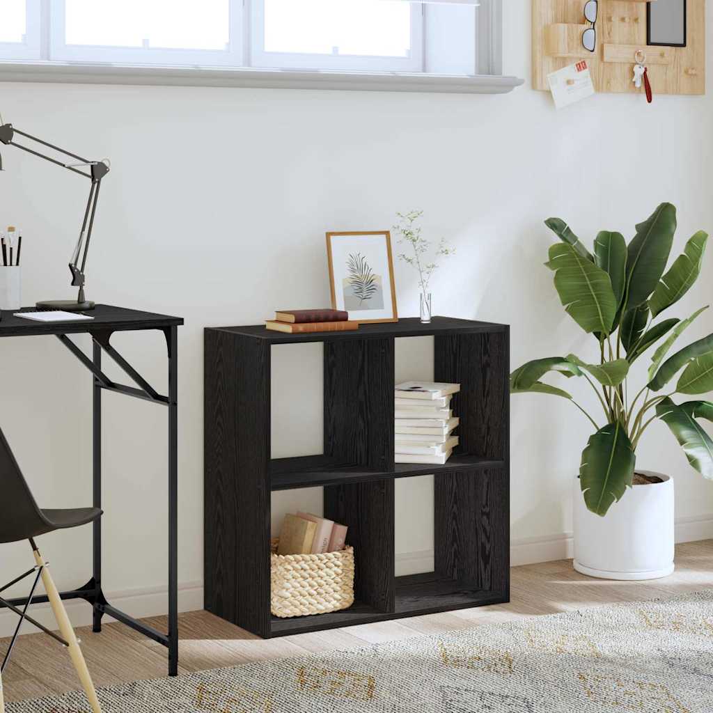 Bibliothèque Chêne noir 68,5 x 32 x 68,5 cm Bois d'ingénierie - XIOS