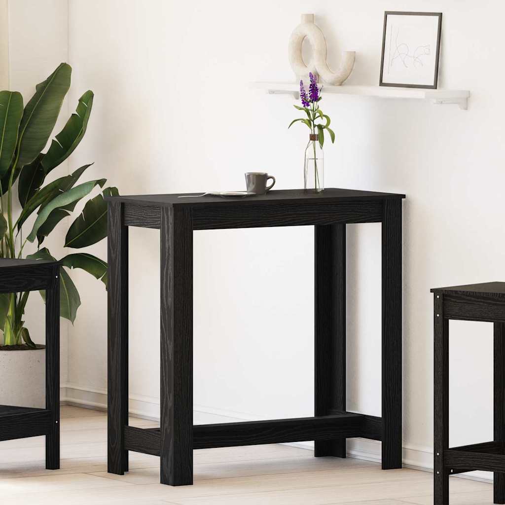 Table de bar Chêne noir 102 x 50 x 103,5 cm Bois d'ingénierie