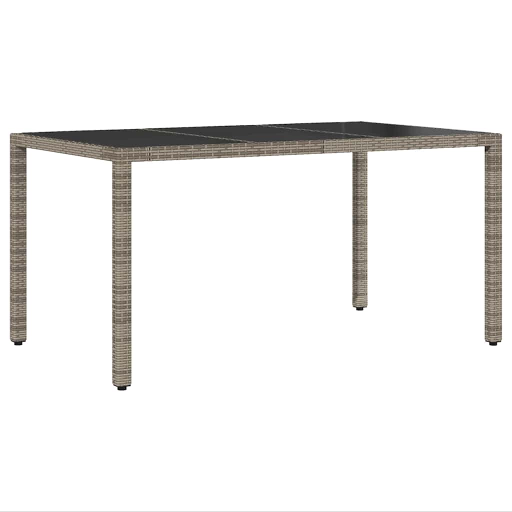 Ensemble de salle à manger pour jardin 5 pcs Gris polyrotin