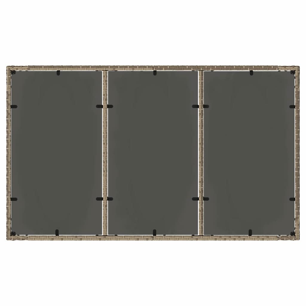 Ensemble de salle à manger pour jardin 5 pcs Gris polyrotin