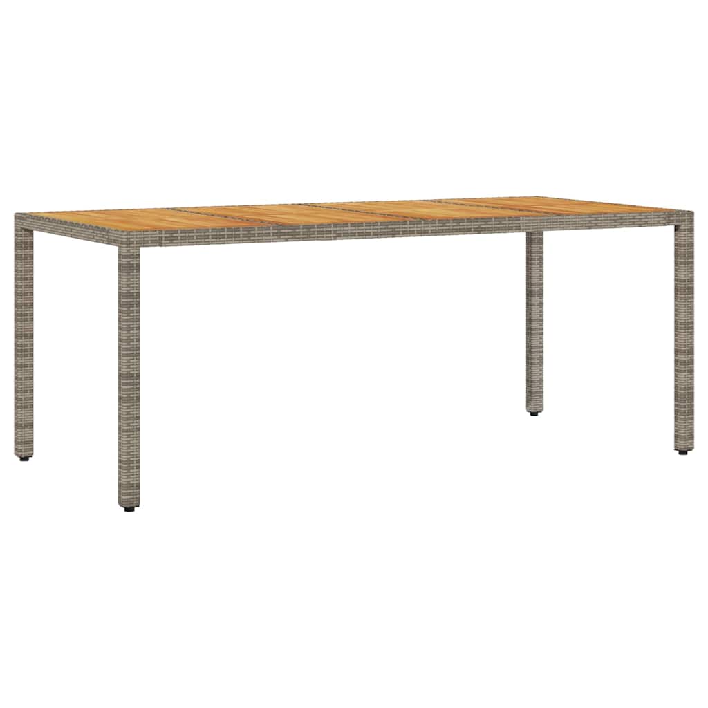 Ensemble de salle à manger pour jardin 9 pcs Gris polyrotin