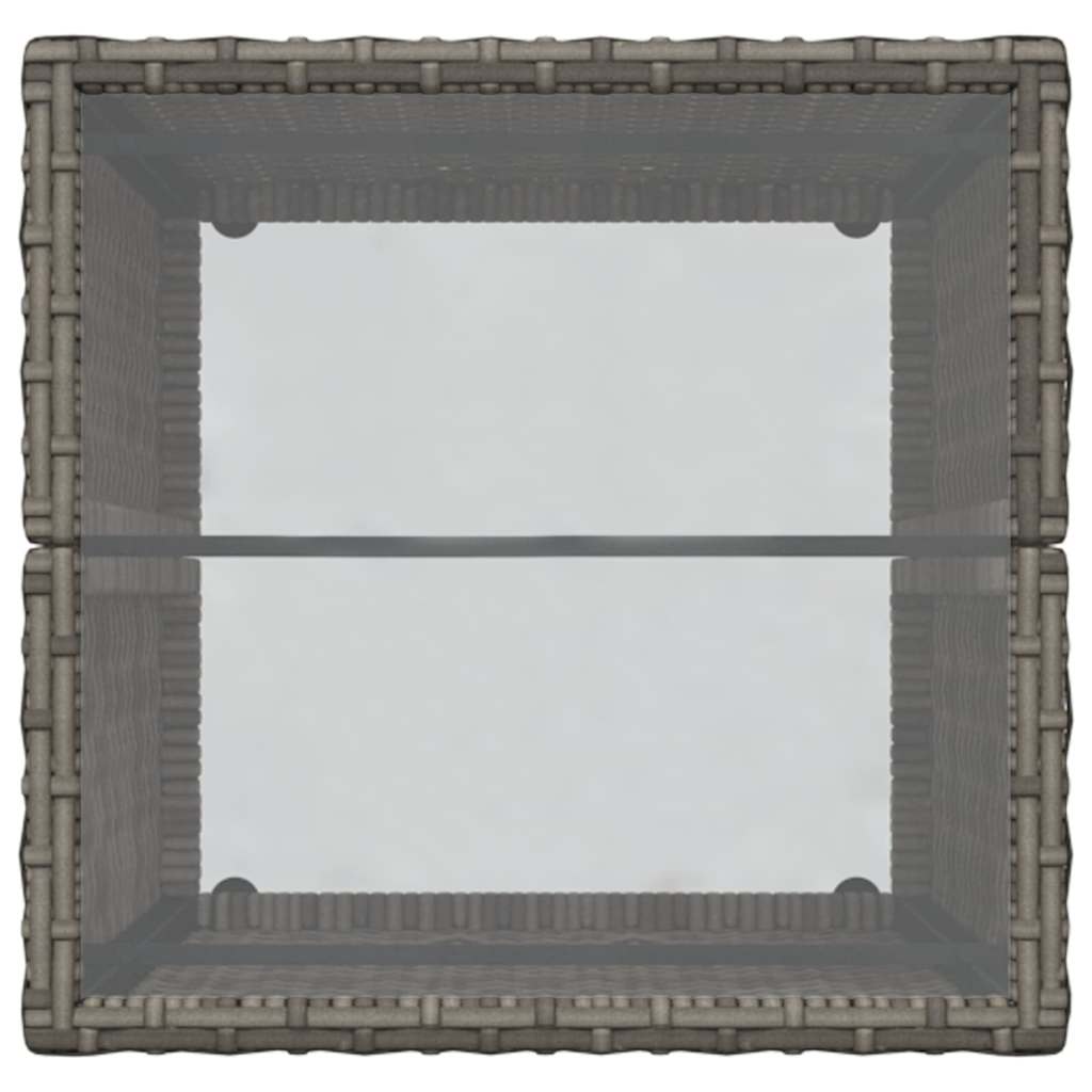 Ensemble bistro de jardin 3 pcs Gris polyrotin