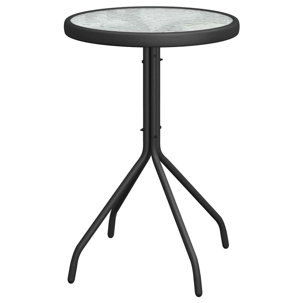 Ensemble bistro de jardin 3 pcs Noir Acier - XIOS