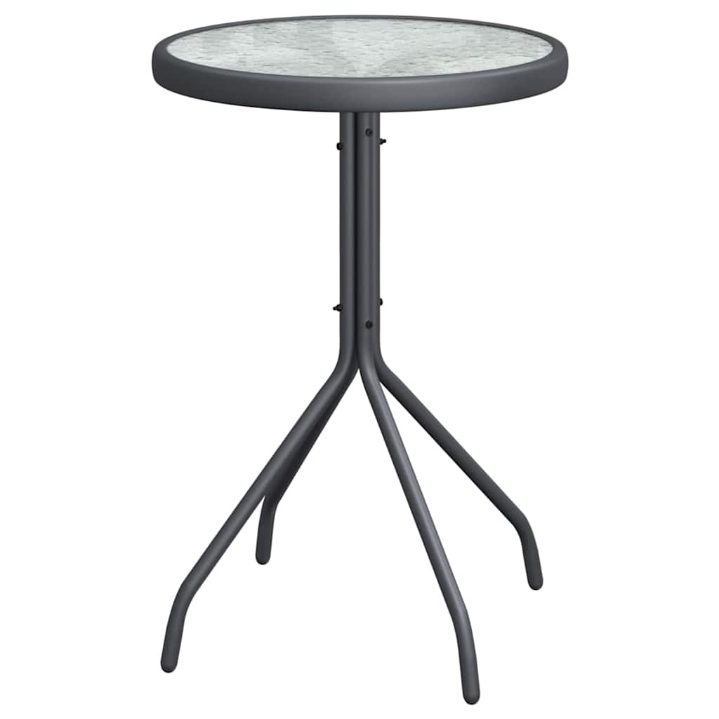 Ensemble bistro de jardin 3 pcs Gris Acier - XIOS