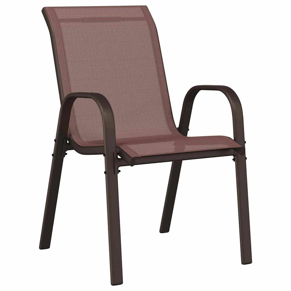 Ensemble bistro de jardin 3 pcs Marron Acier - XIOS