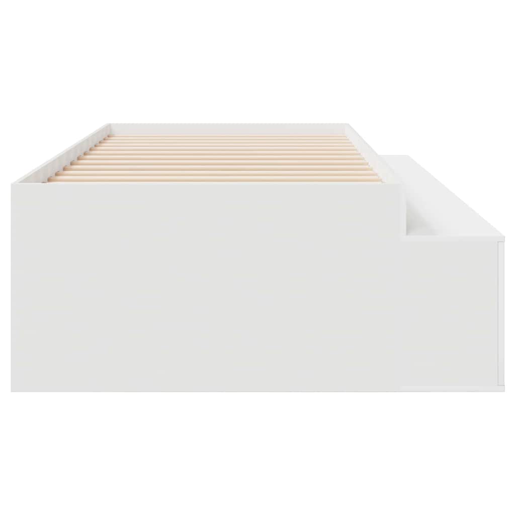 Cadre de lit avec tiroir Blanc 100 x 200 cm Bois d'ingénierie - XIOS