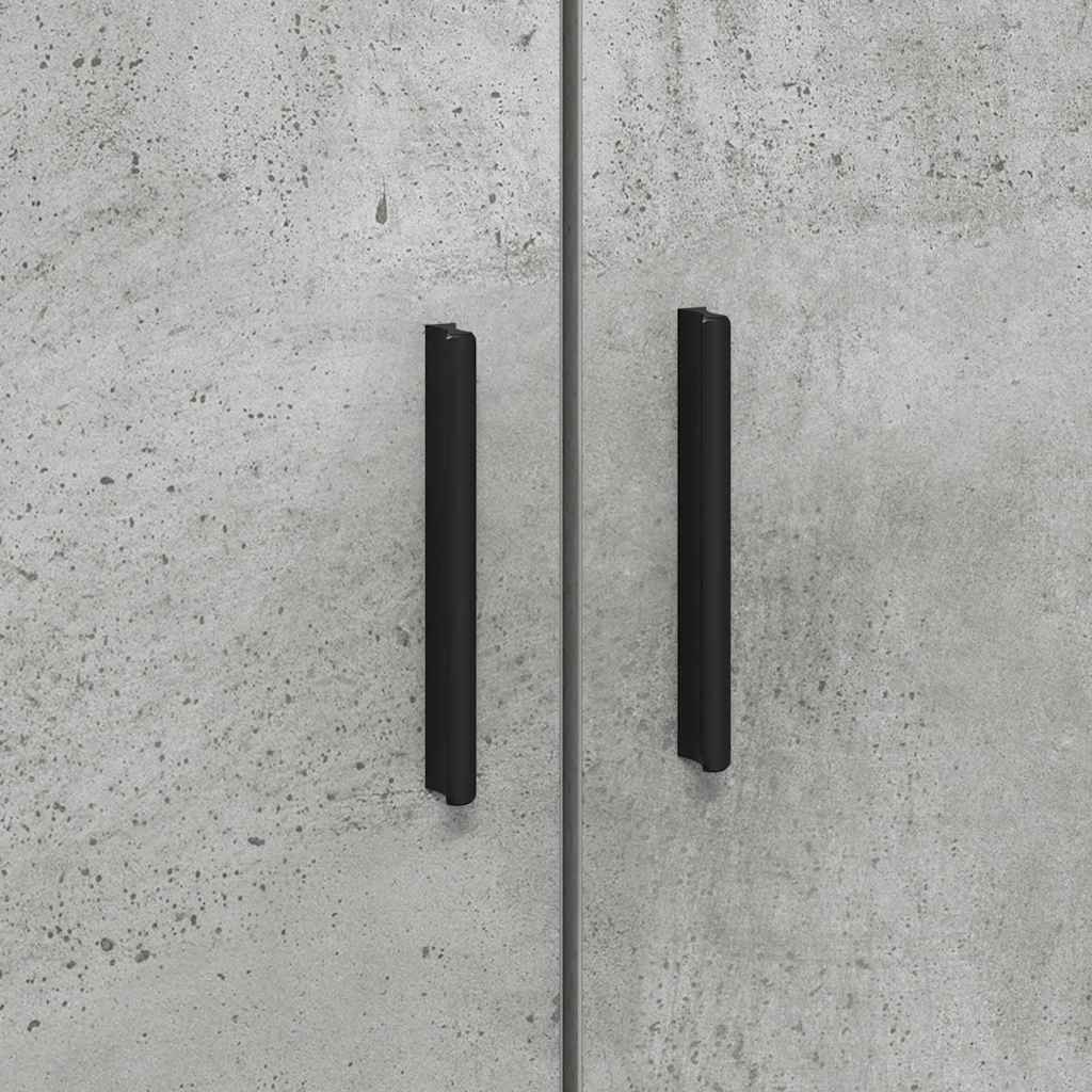 Cadre de lit Gris béton 100 x 200 cm Bois d'ingénierie - XIOS