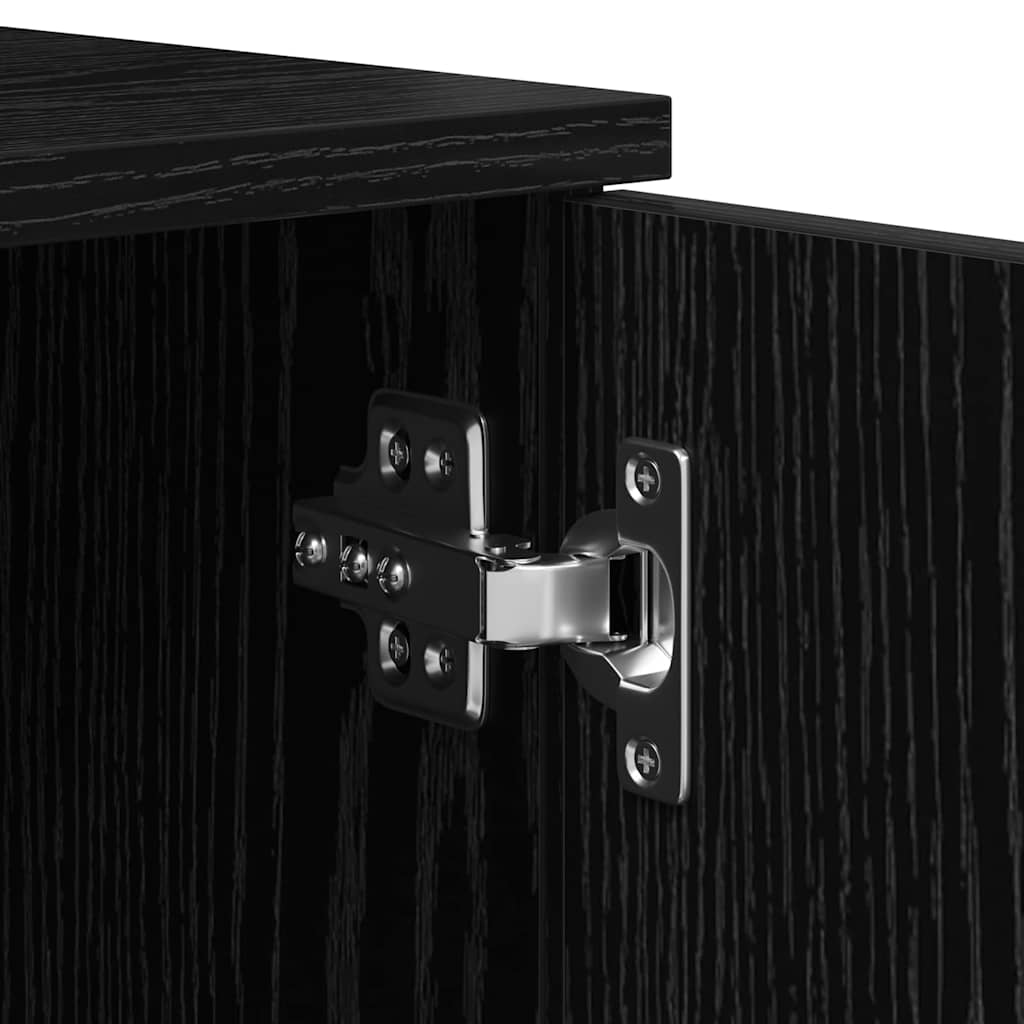 Cadre de lit Chêne noir 90 x 200 cm Bois d'ingénierie - XIOS