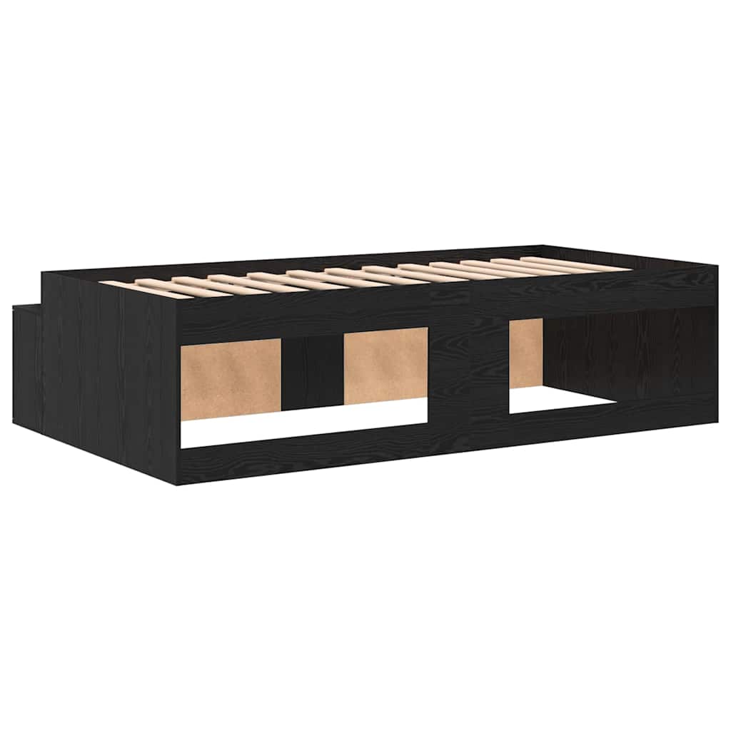 Cadre de lit Chêne noir 90 x 200 cm Bois d'ingénierie - XIOS