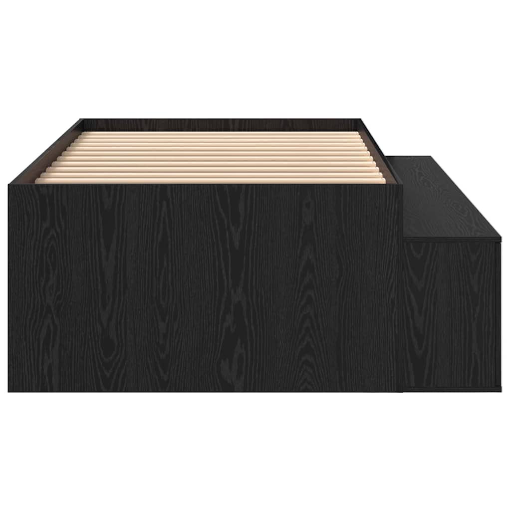 Cadre de lit Chêne noir 90 x 200 cm Bois d'ingénierie - XIOS