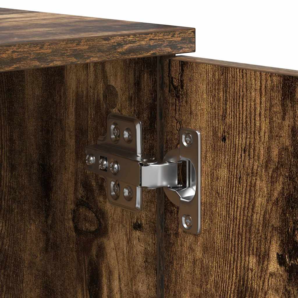 Cadre de lit Chêne fumé 90 x 200 cm Bois d'ingénierie - XIOS