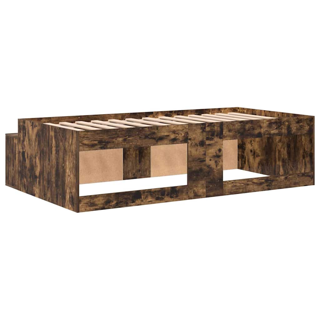 Cadre de lit Chêne fumé 90 x 200 cm Bois d'ingénierie - XIOS
