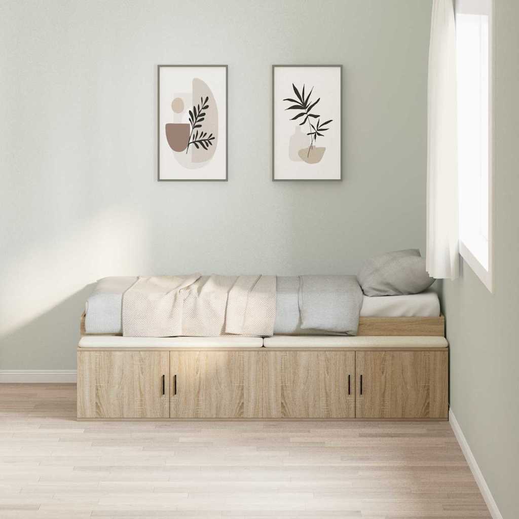 Cadre de lit Chêne Sonoma 80 x 200 cm Bois d'ingénierie - XIOS