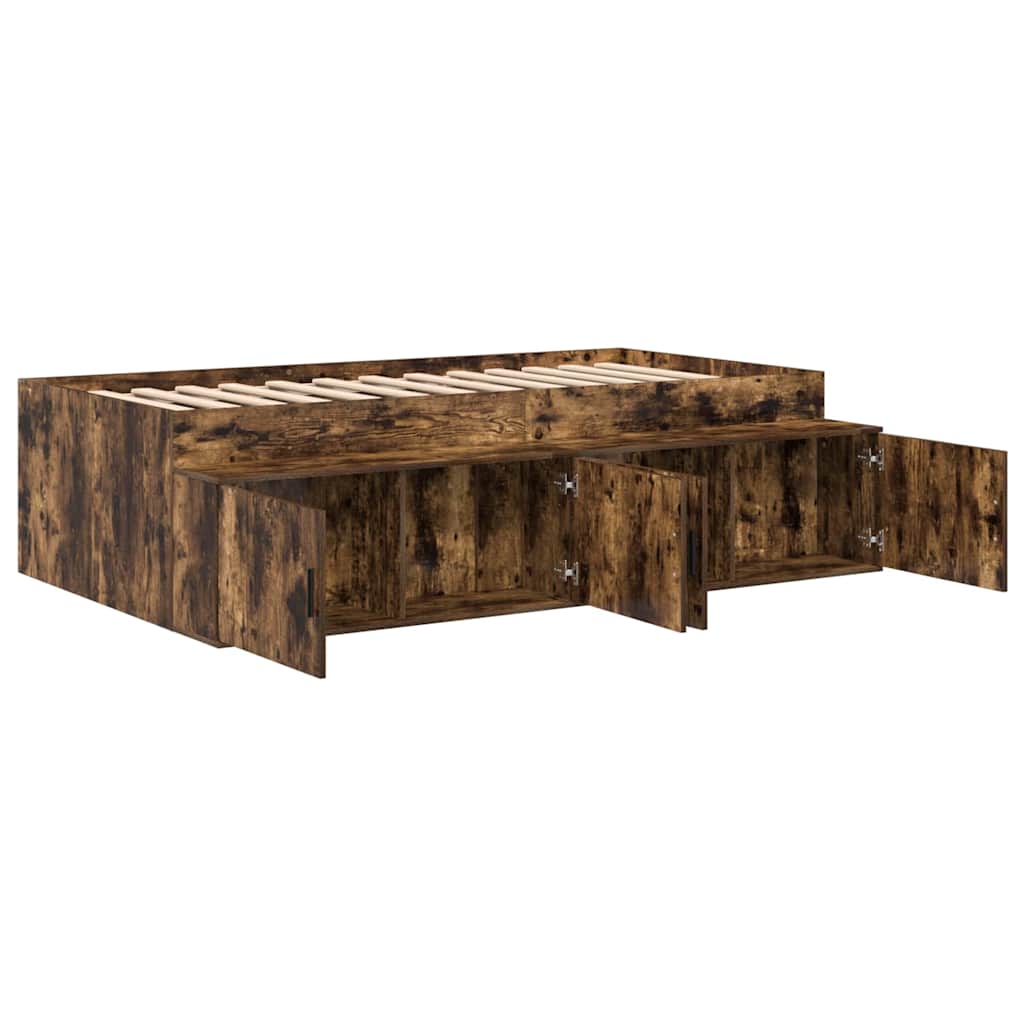 Cadre de lit Chêne fumé 80 x 200 cm Bois d'ingénierie - XIOS