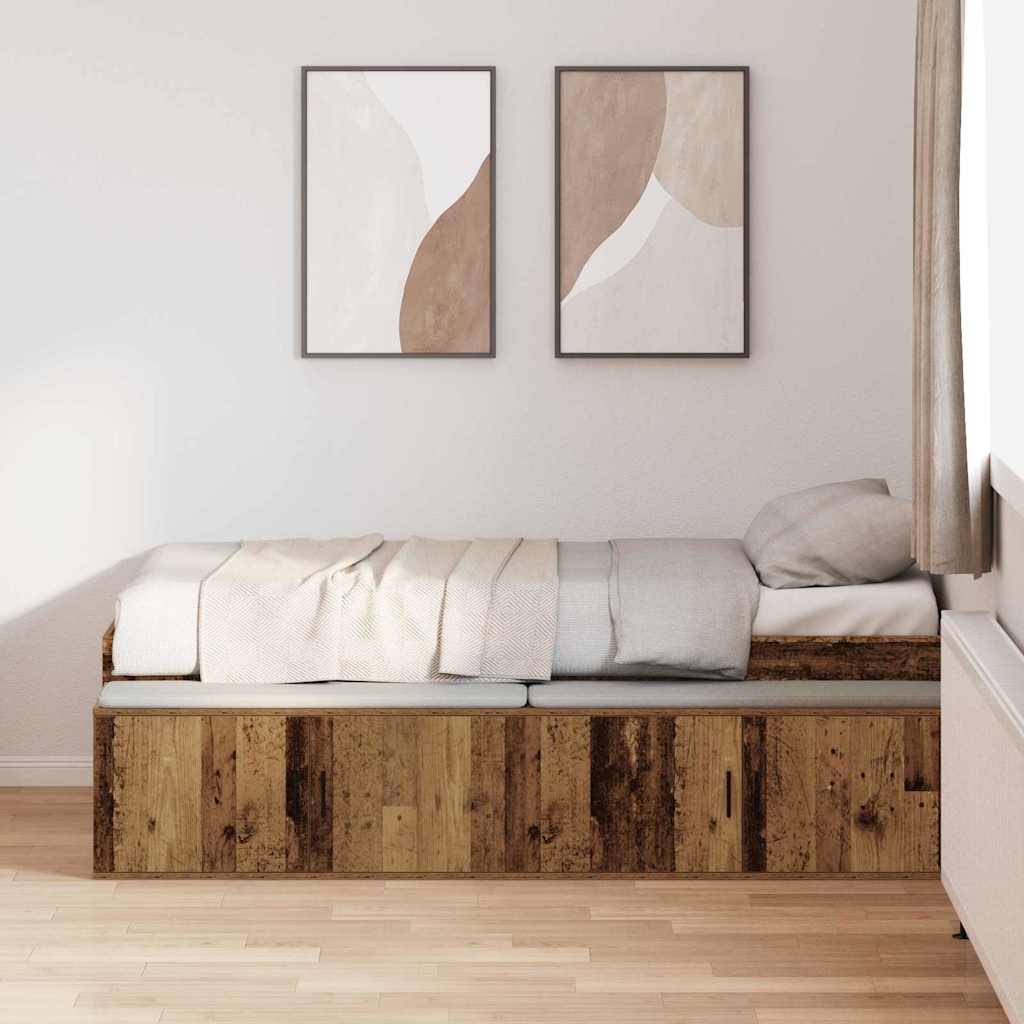 Cadre de lit Bois Ancien 80 x 200 cm Bois d'ingénierie - XIOS