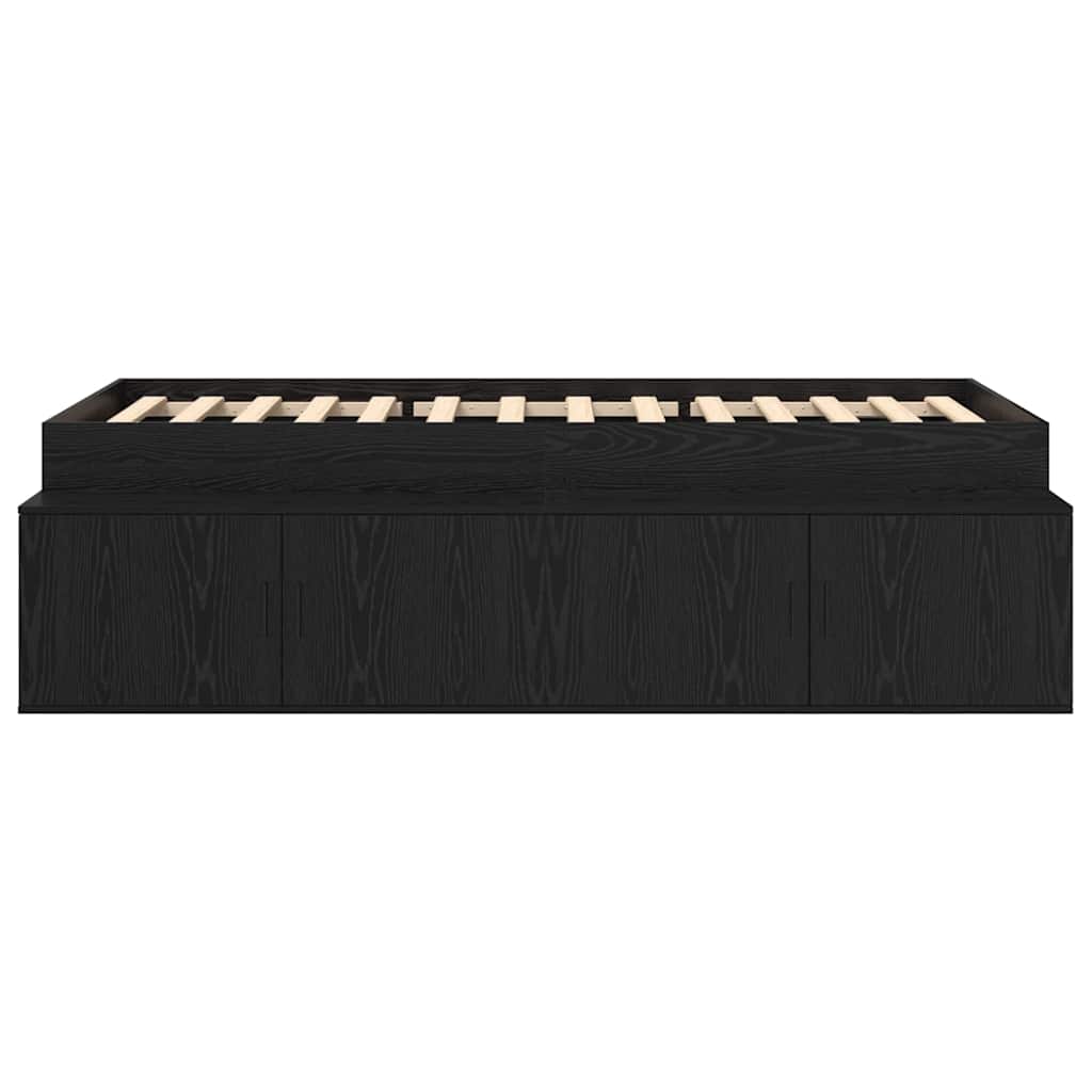 Cadre de lit Chêne noir 90 x 190 cm Bois d'ingénierie - XIOS