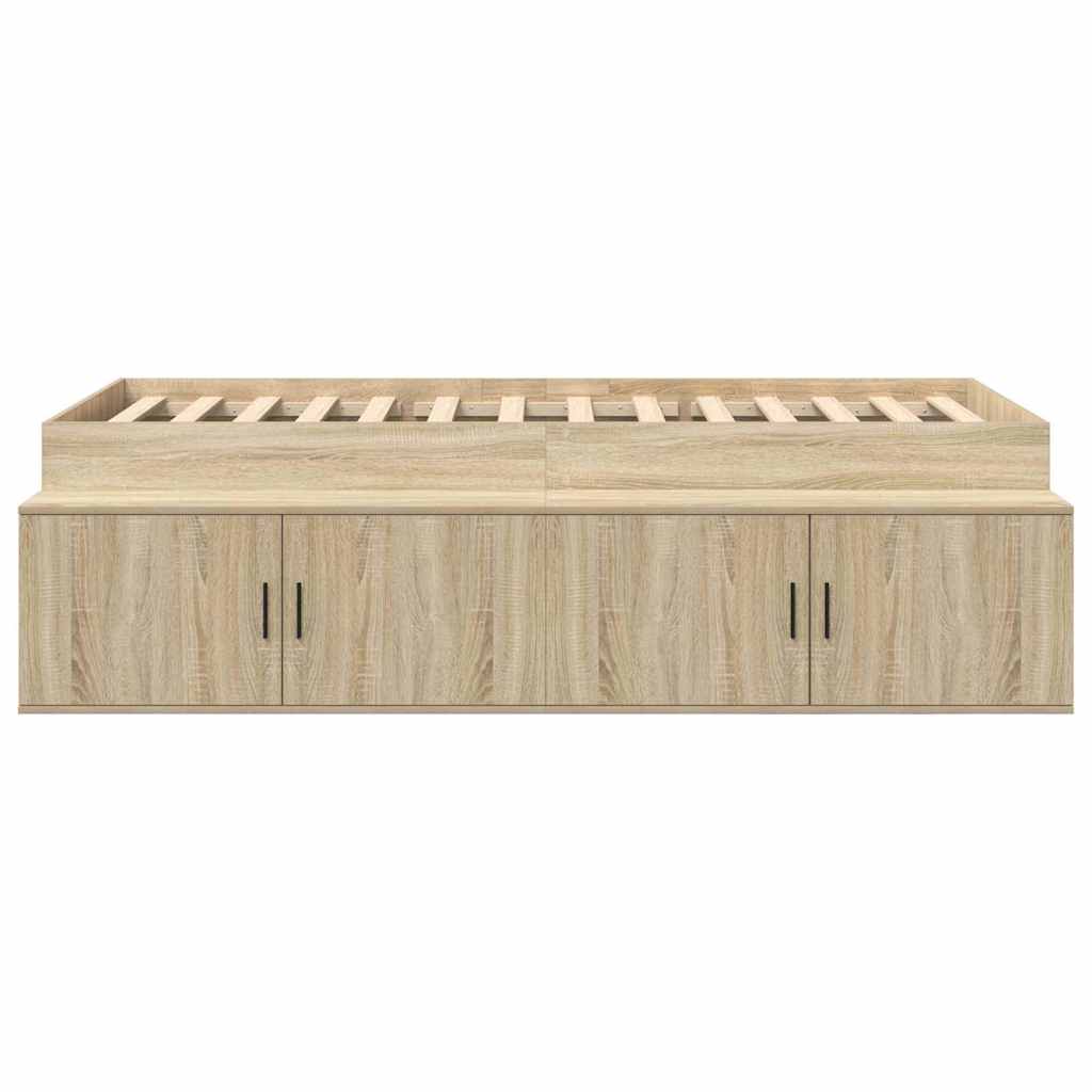 Cadre de lit Chêne Sonoma 70 x 190 cm Bois d'ingénierie - XIOS