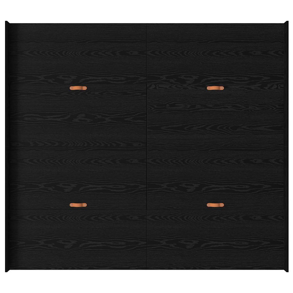 Cadre de lit avec rangement avec tiroir Chêne noir 200 x 200 cm - XIOS