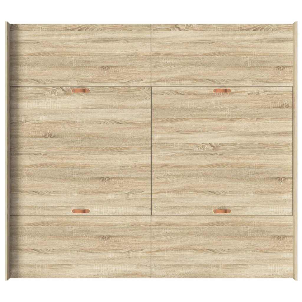 Cadre de lit avec rangement Chêne Sonoma 200 x 200 cm - XIOS