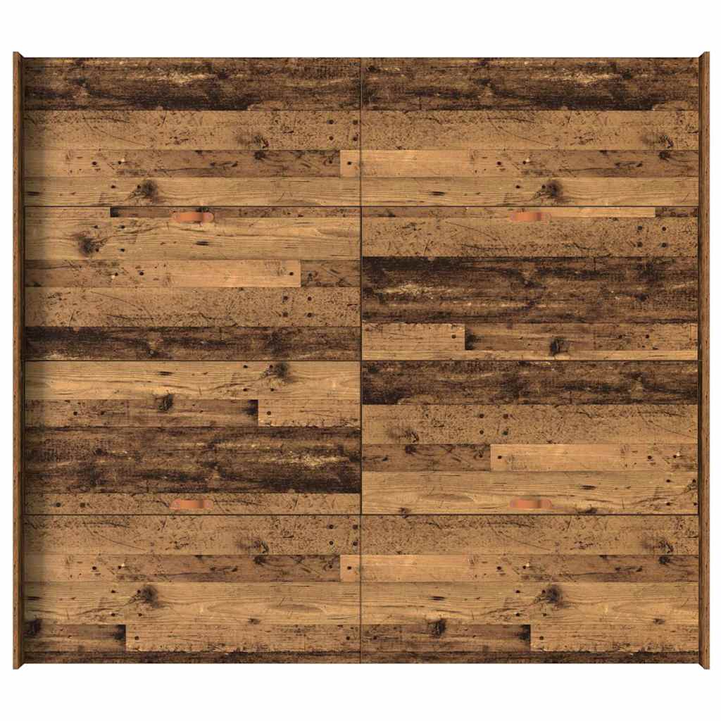 Cadre de lit avec rangement Bois Ancien 180 x 200 cm - XIOS