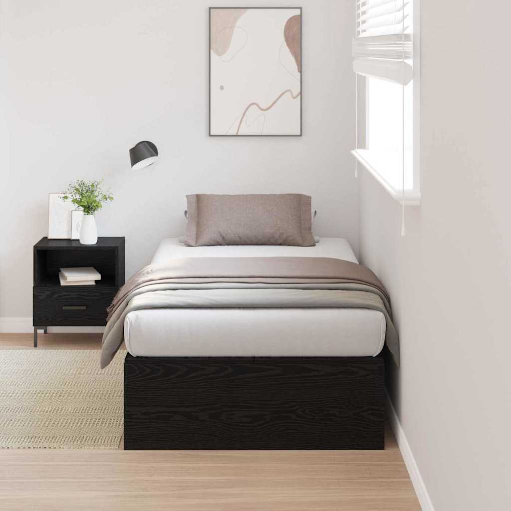 Cadre de lit Chêne noir 200 x 80 x 31,5 cm Bois d'ingénierie - XIOS