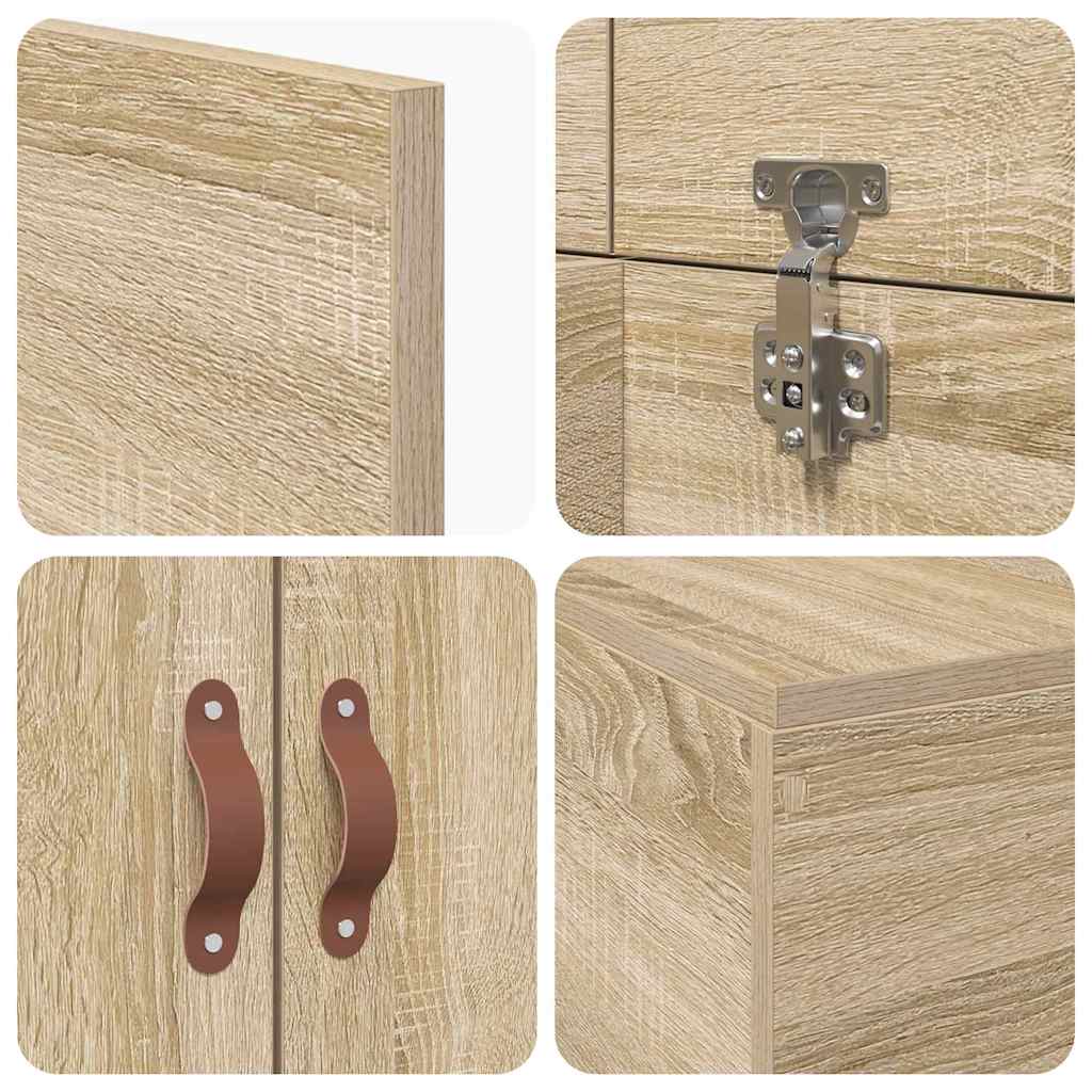 Cadre de lit Chêne sonoma 200 x 80 x 31,5 cm Bois d'ingénierie - XIOS
