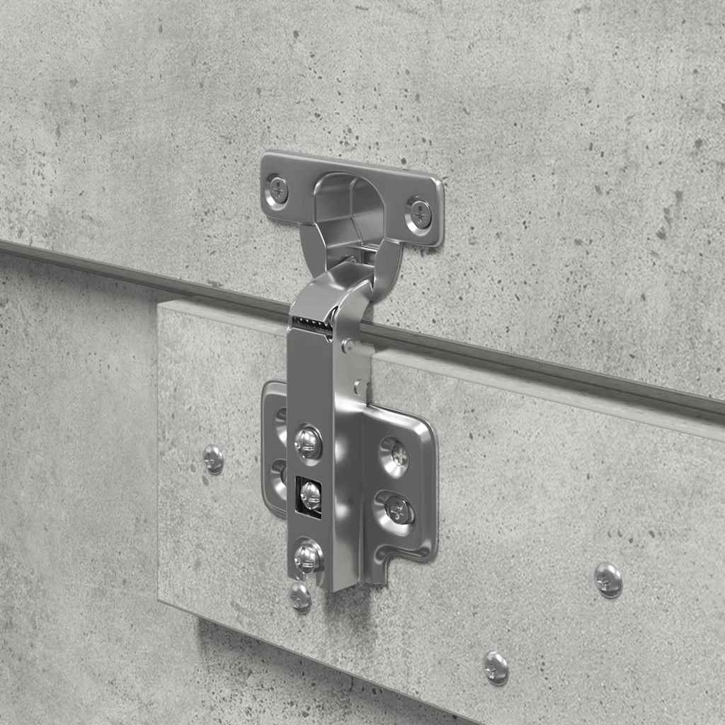 Cadre de lit avec rangement Gris béton 200 x 200 cm - XIOS