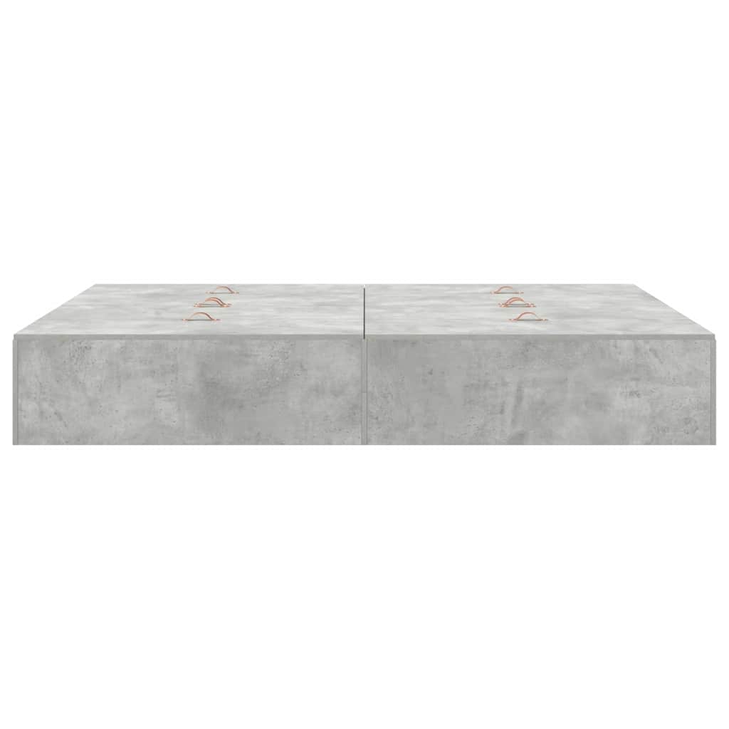 Cadre de lit Gris béton 200 x 160 x 31,5 cm Bois d'ingénierie - XIOS