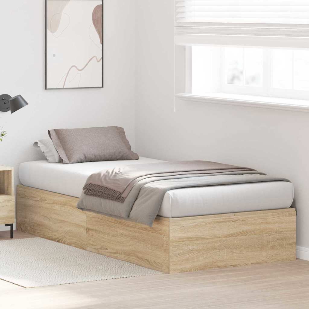 Cadre de lit Chêne sonoma 190 x 90 x 31,5 cm Bois d'ingénierie - XIOS