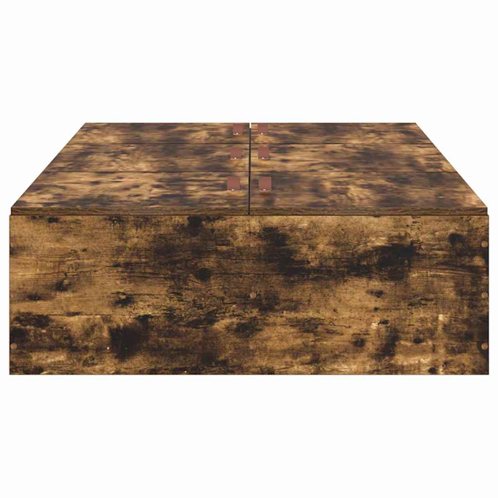 Cadre de lit Chêne fumé 190 x 90 x 31,5 cm Bois d'ingénierie - XIOS