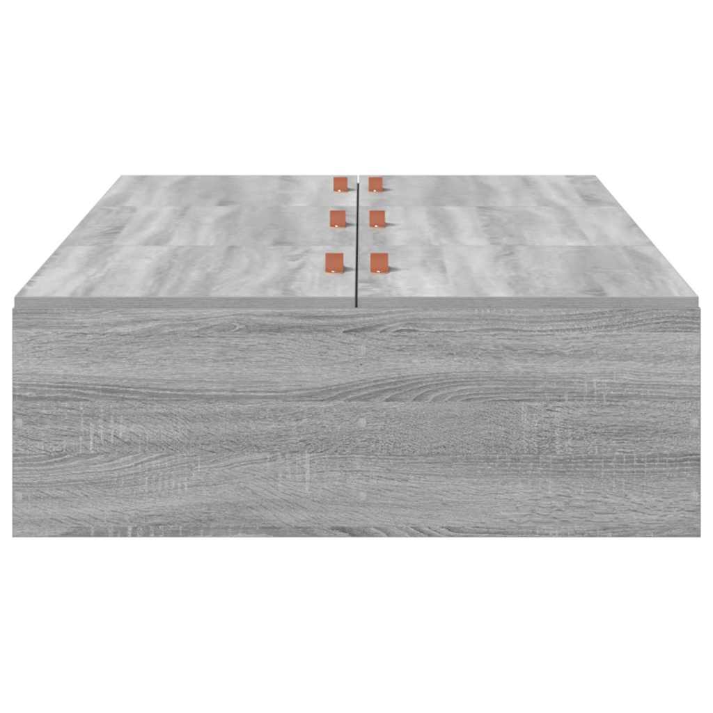 Cadre de lit Sonoma gris 190 x 75 x 31,5 cm Bois d'ingénierie - XIOS