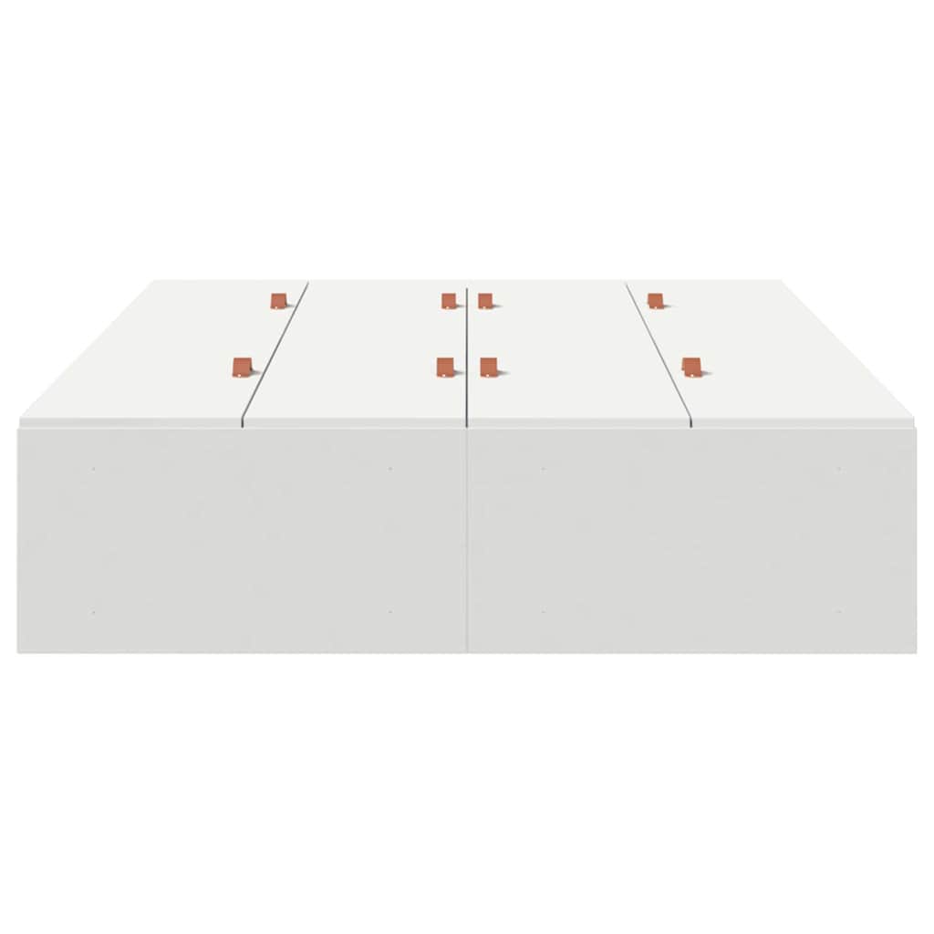 Cadre de lit avec rangement avec stockage Blanc 120 x 190 cm - XIOS