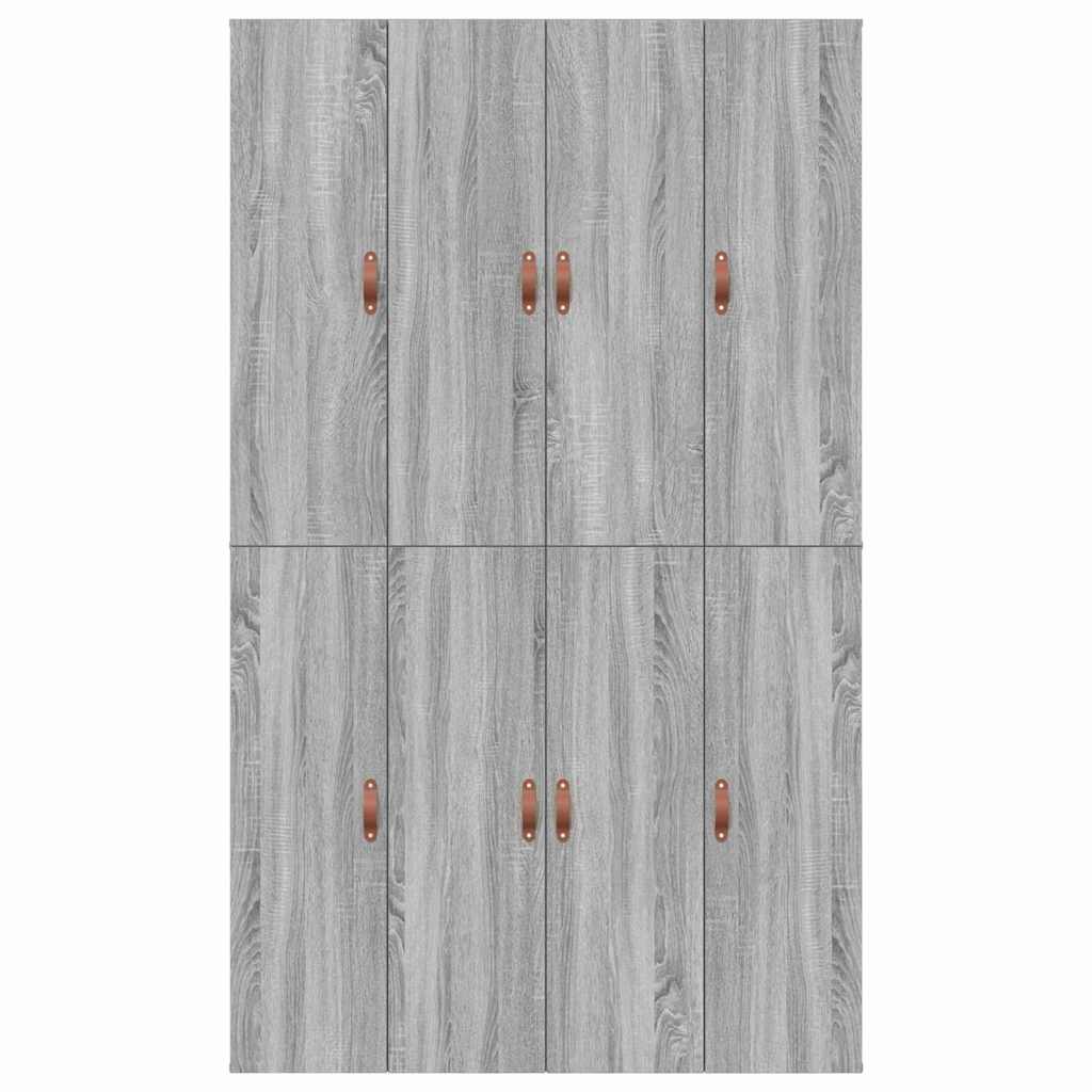 Cadre de lit avec rangement avec porte Gris Sonoma 120 x 190 cm - XIOS