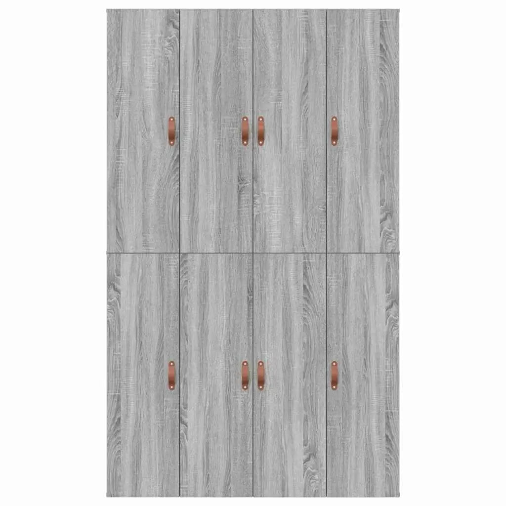Cadre de lit avec rangement avec porte Gris Sonoma 120 x 190 cm - XIOS